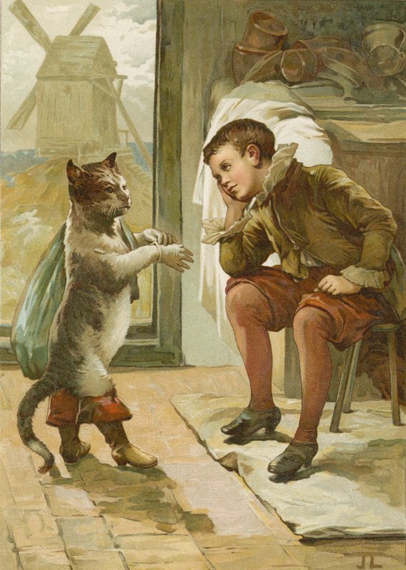 Puss-in-Boots (cromolitho) de John Lawson
