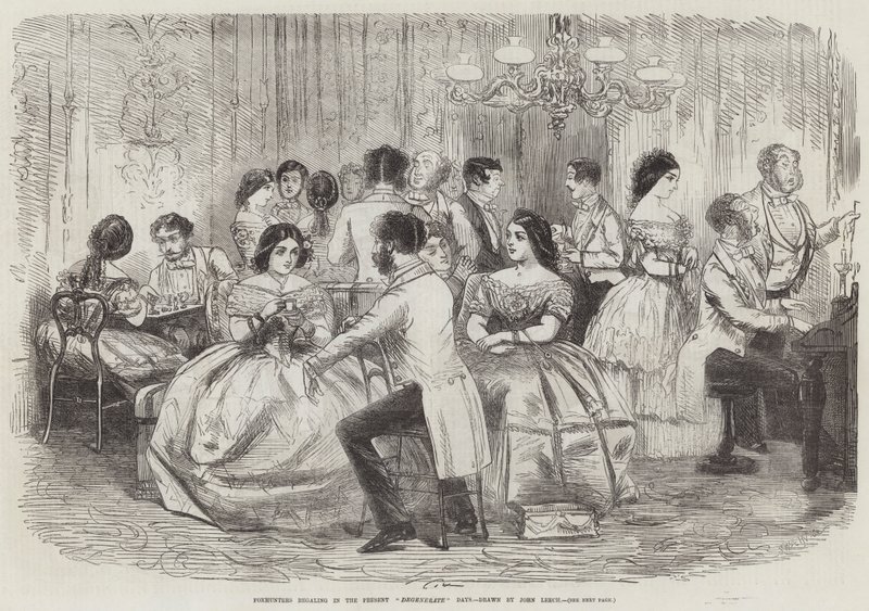 Foxhunters regalando nos Dias Degenerados do Presente de John Leech