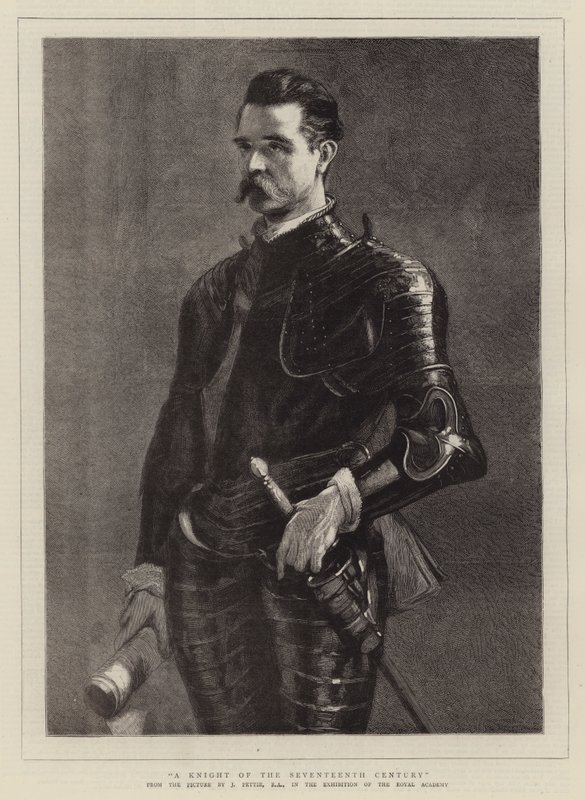 Um cavaleiro do século XVII de John Pettie