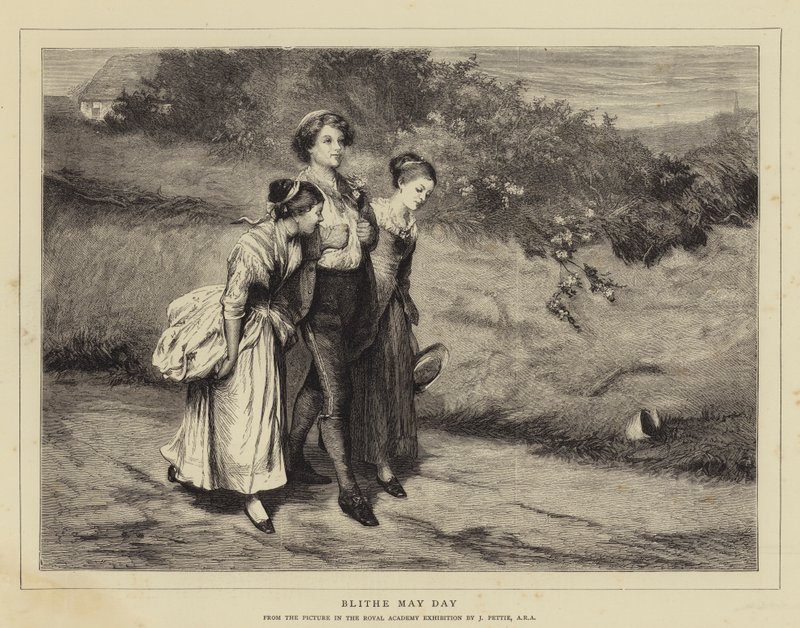 Blithe May Day de John Pettie