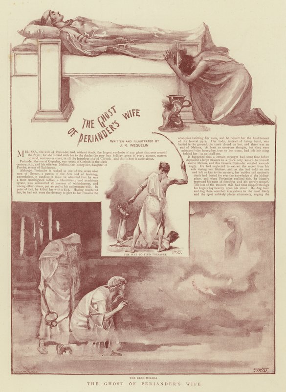 A esposa do fantasma de Periandro de John Reinhard Weguelin