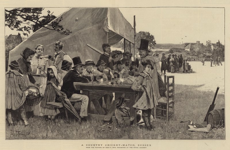 A Country Cricket-Match, Sussex de John Robertson Reid