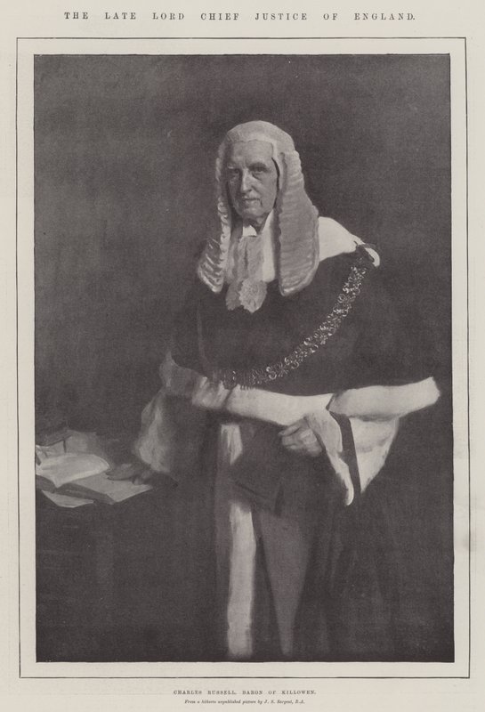 O falecido Lord Chief Justice da Inglaterra de John Singer Sargent