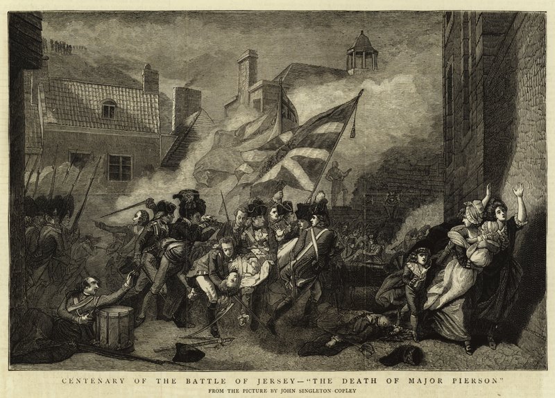 Centenário da Batalha de Jersey, A Morte do Major Pierson de John Singleton Copley