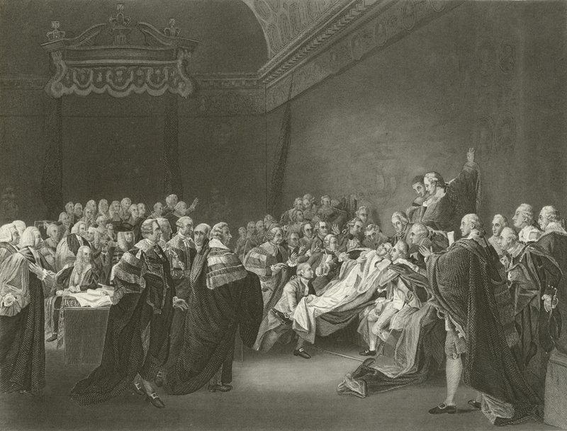 Morte do conde de Chatham, 1778 de John Singleton Copley