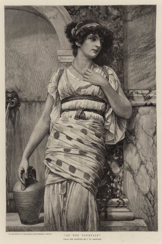 Na fonte de John William Godward