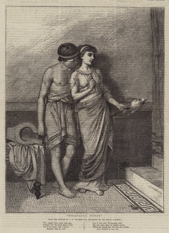 Palavras sussurradas de John William Waterhouse