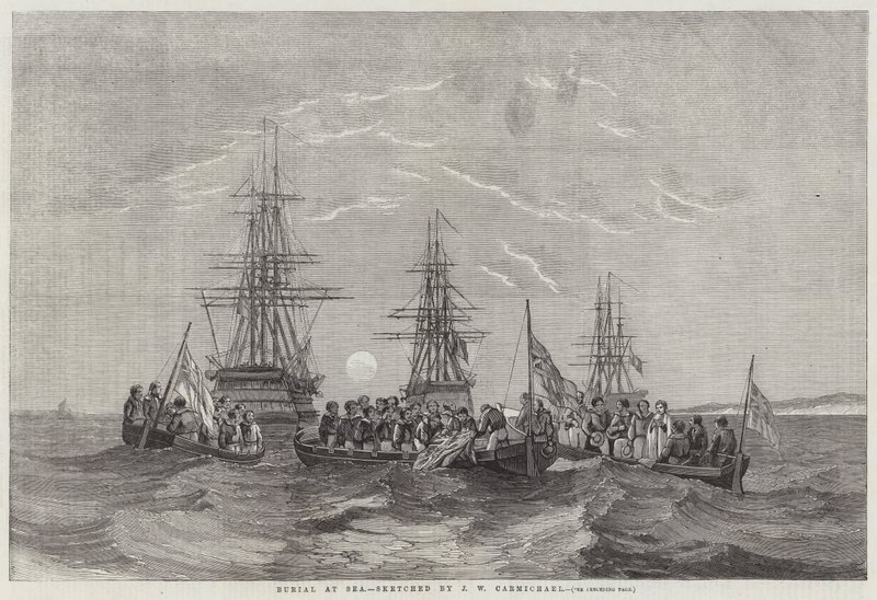Sepultamento no mar de John Wilson Carmichael