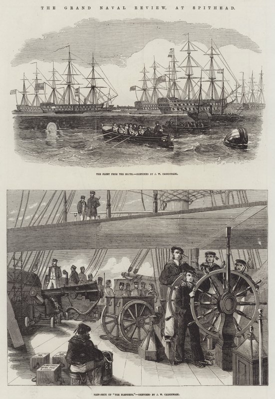 The Grand Naval Review, no Spithead de John Wilson Carmichael