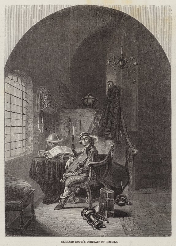 Retrato de Gerhard Douw de si mesmo de John Wykeham Archer