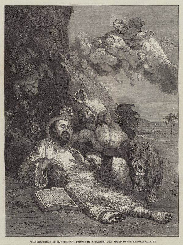 A tentação de St Anthony de John Wykeham Archer