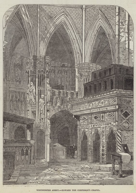 Abadia de Westminster, a capela de Edward the Confessor de John Wykeham Archer