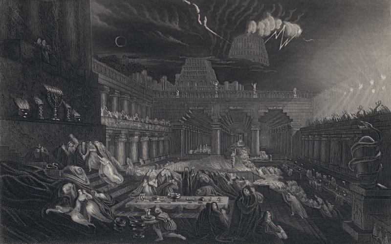 Festa de Belshazzars de John after Martin
