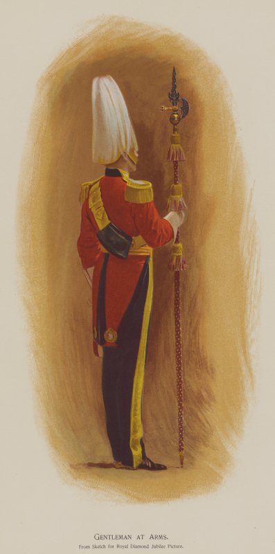 Gentleman at Arms (cor litho) de John (after) Charlton