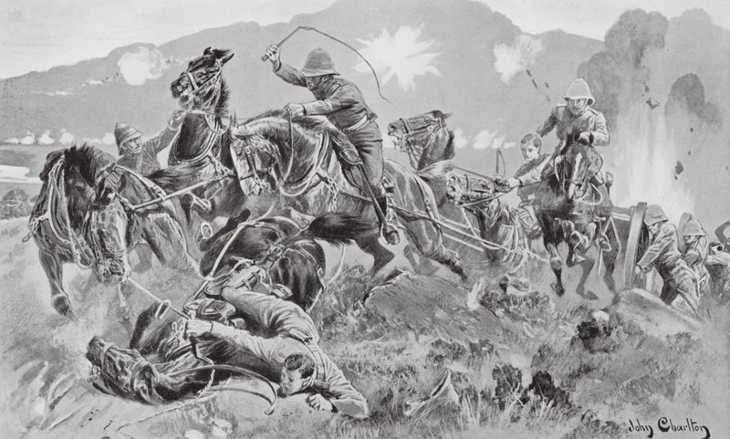 Salvando as armas no Tugela (litografia) de John (after) Charlton
