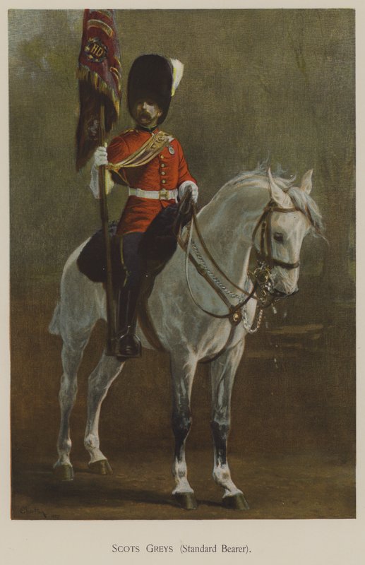 Cinzento Escocês, Portador Standard (cor litho) de John (after) Charlton