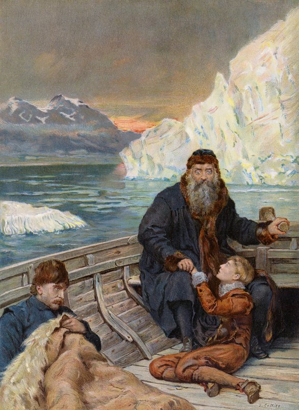 A última viagem de Henry Hudson de John (after) Collier