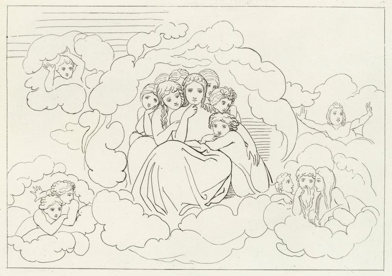 Celestial Meteors, Paradise, Canto 30 (gravura) de John (after) Flaxman