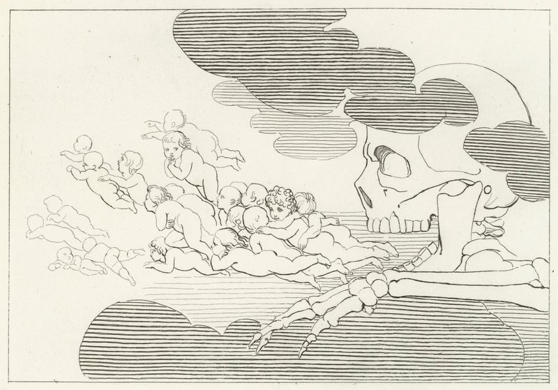 Limbo, Purgatório, Canto 7 (gravura) de John (after) Flaxman