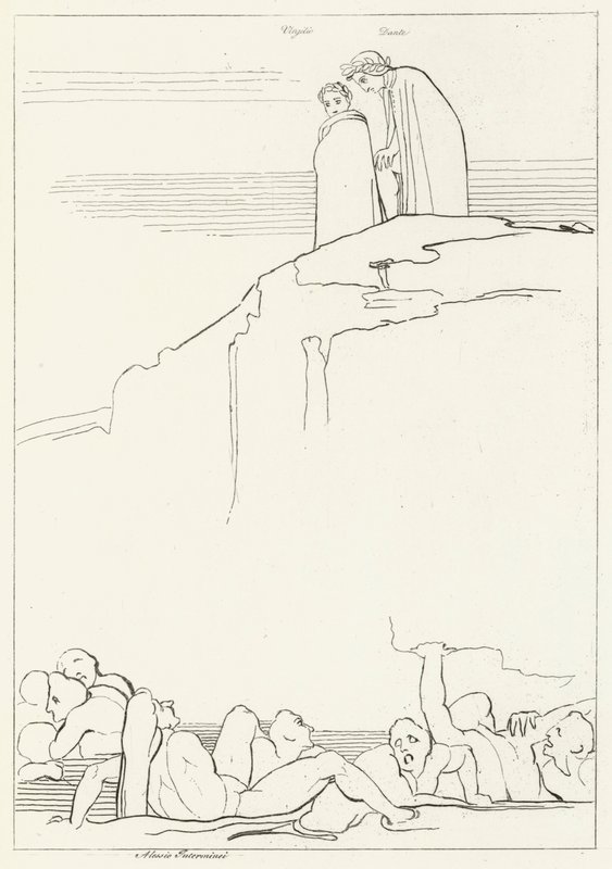 Malebolge, Inferno, Canto 18 (gravura) de John (after) Flaxman
