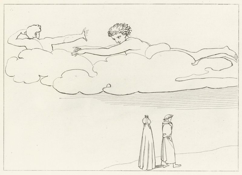 Purificação por inveja, Purgatório, Canto 13 (gravura) de John (after) Flaxman