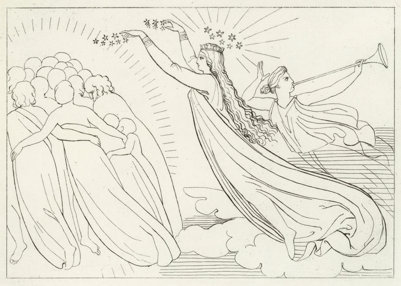 O Bem Ativo, Paraíso, Canto 6 (gravura) de John (after) Flaxman