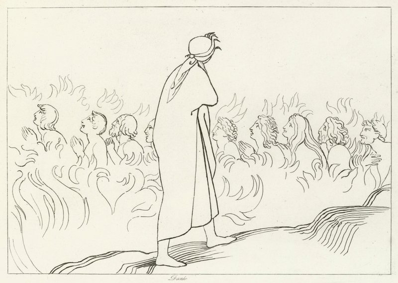 O Carnal, Purgatório, Canto 25 (gravura) de John (after) Flaxman