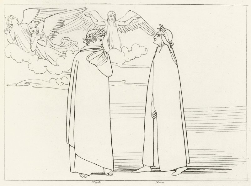 O Coro, Purgatório, Canto 17 (gravura) de John (after) Flaxman