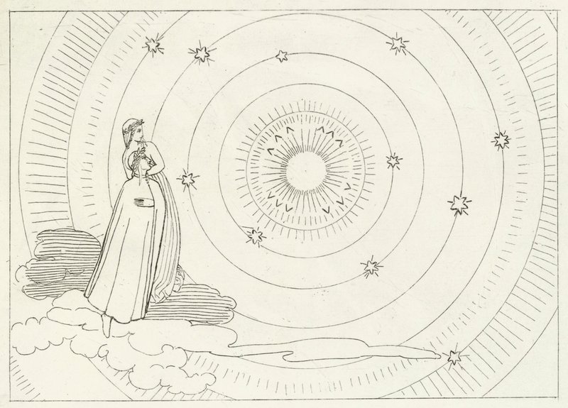 The Empyreum, Paradise, Canto 28 (gravura) de John (after) Flaxman