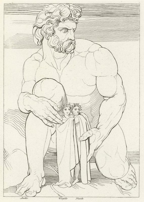 The Giants, Inferno, Canto 31 (gravura) de John (after) Flaxman