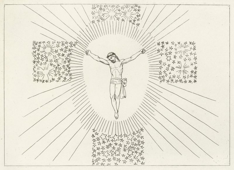 A Cruz Gloriosa, Paraíso, Canto 14 (gravura) de John (after) Flaxman