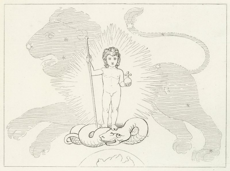 The Infant Saviour, Paradise, Canto 16 (gravura) de John (after) Flaxman