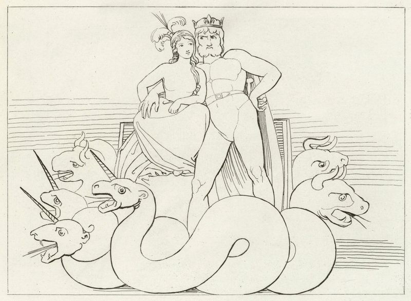 As Intrigas da Igreja, Purgatório, Canto 32 (gravura) de John (after) Flaxman