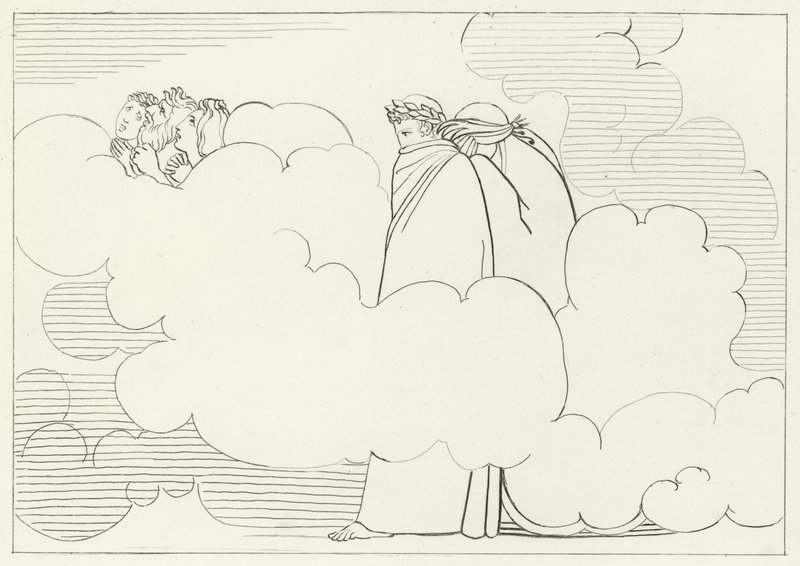 A Região do Fumo, Purgatório, Canto 16 (gravura) de John (after) Flaxman
