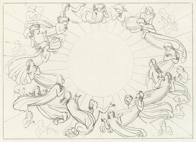 O Sol, Paraíso, Canto 12 (gravura) de John (after) Flaxman
