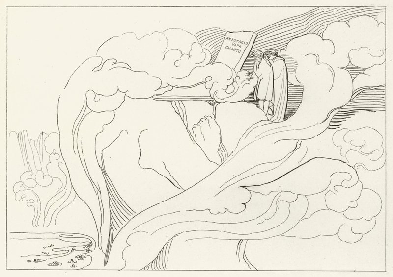 Túmulo de Anastasius, Inferno, Canto 11 (gravura) de John (after) Flaxman