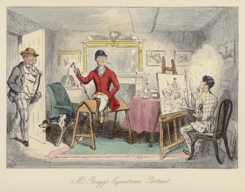 Ilustração de John Leech para Mr Sponge