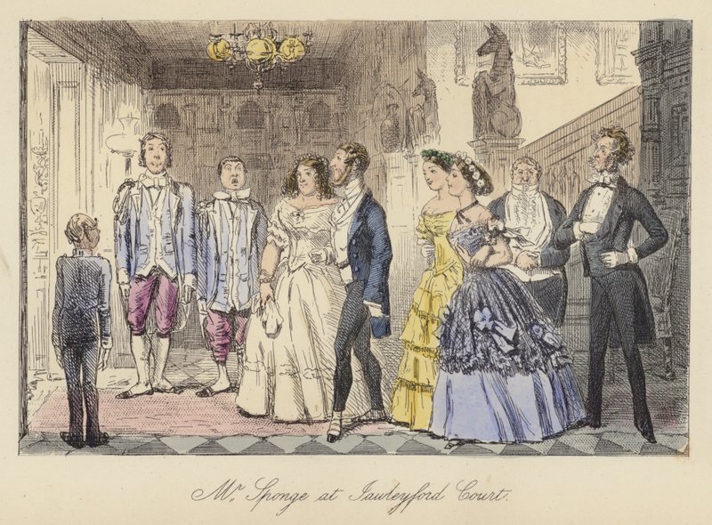 Ilustração de John Leech para Mr Sponge