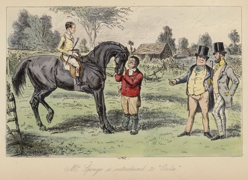 Ilustração de John Leech para Mr Sponge