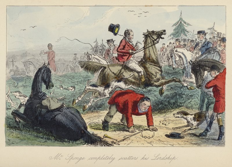Ilustração de John Leech para Mr Sponge