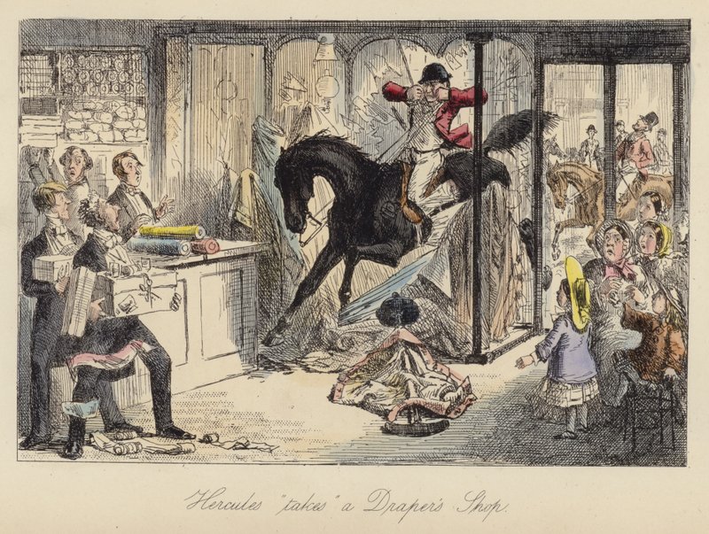 Ilustração de John Leech para Mr Sponge