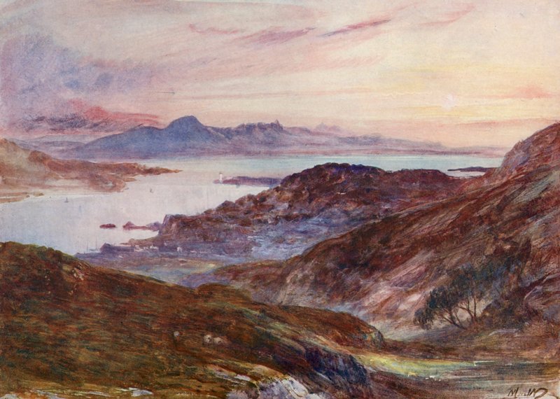 Skye, de Strome Ferry (litografia a cores) de John (after) MacWhirter
