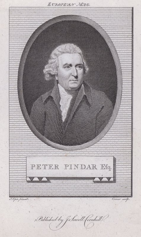 John Wolcot, médico e satirista inglês que escreveu sob o nome de Peter Pindar (gravura) de John (after) Opie