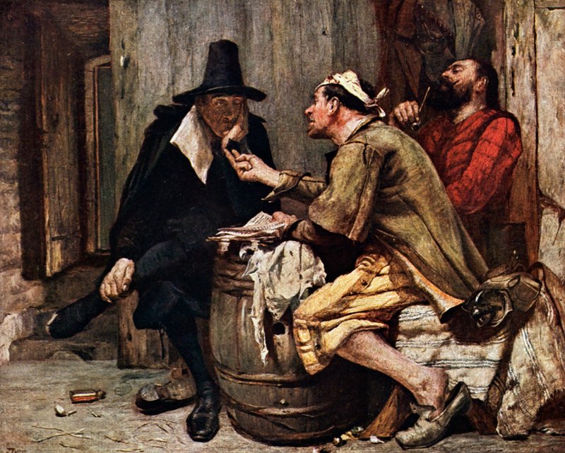 Os santos de Cromwell (litografia a cores) de John (after) Pettie