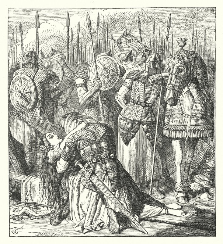 Uma incursão tártara (gravação) de John (after) Tenniel