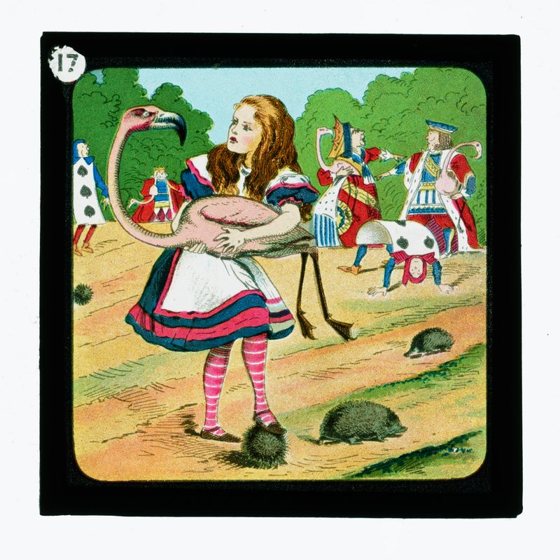 Alice no País das Maravilhas, Cor da Lanterna Slides (slide da lanterna) de John (after) Tenniel