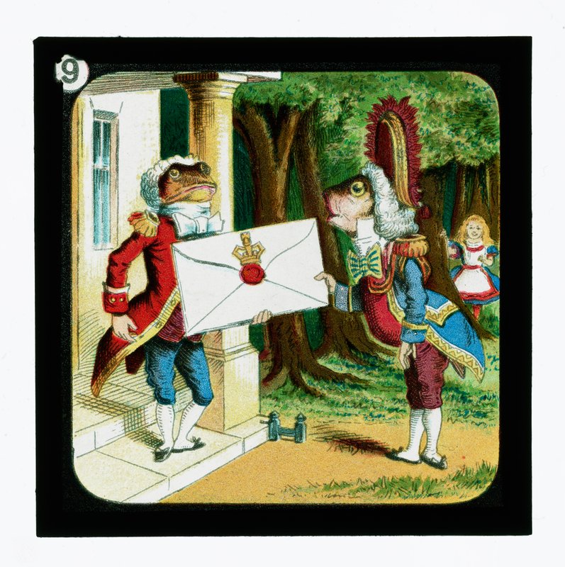 Alice no País das Maravilhas, Cor da Lanterna Slides (slide da lanterna) de John (after) Tenniel