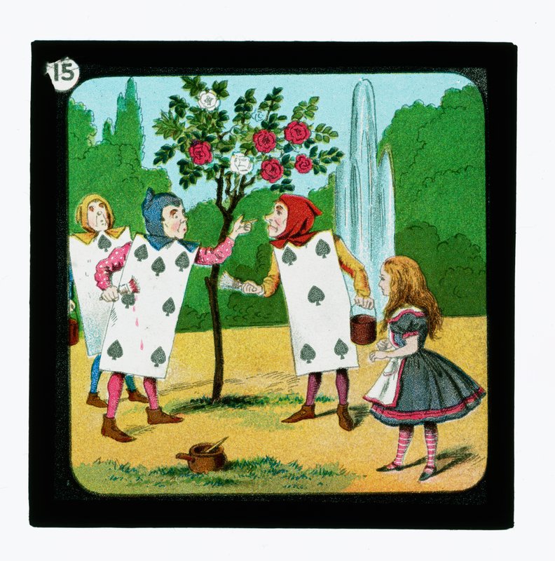 Alice no País das Maravilhas, Cor da Lanterna Slides (slide da lanterna) de John (after) Tenniel