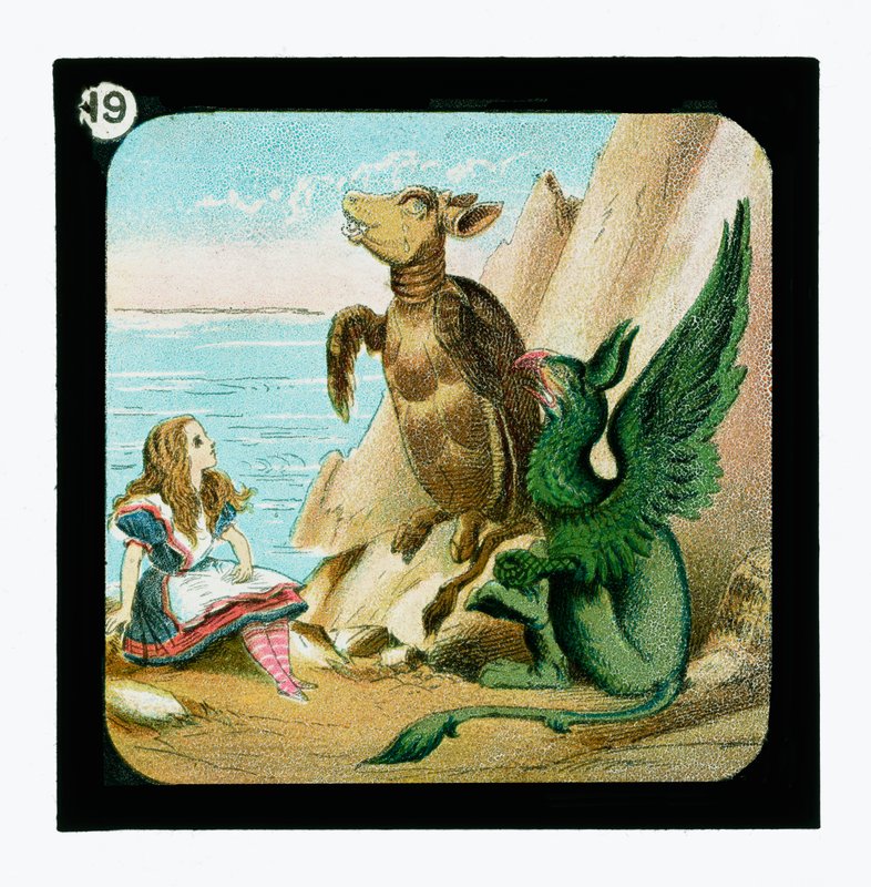 Alice no País das Maravilhas, Cor da Lanterna Slides (slide da lanterna) de John (after) Tenniel