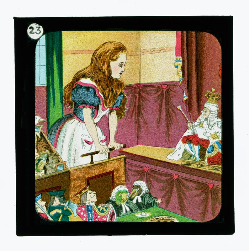 Alice no País das Maravilhas, Cor da Lanterna Slides (slide da lanterna) de John (after) Tenniel